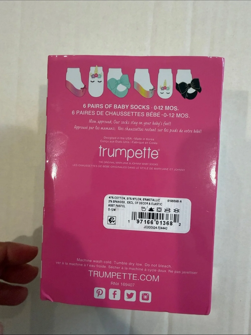 Trumpette girls 6 pieces starlight socks set baby